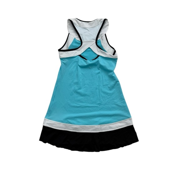 New Sofiabella Blue and Black Sleeveless Mini Dress Size Small - Picture 5 of 8